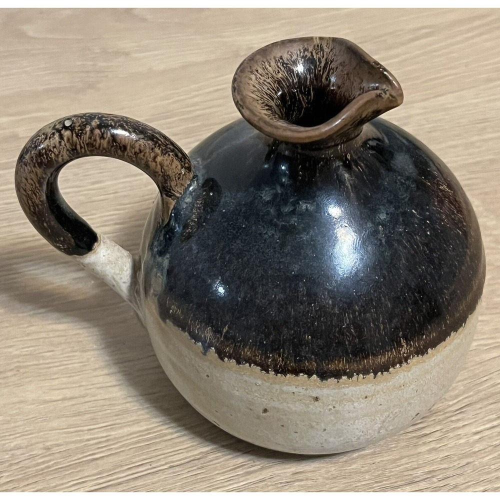Ed Schrock Signed Handmade Pitcher Pottery 4.5” - Picture 3 of 3